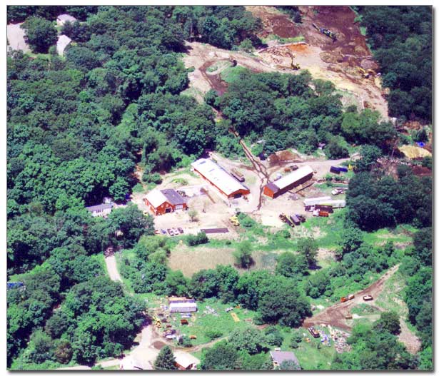 aerial picture of rocky hill farm